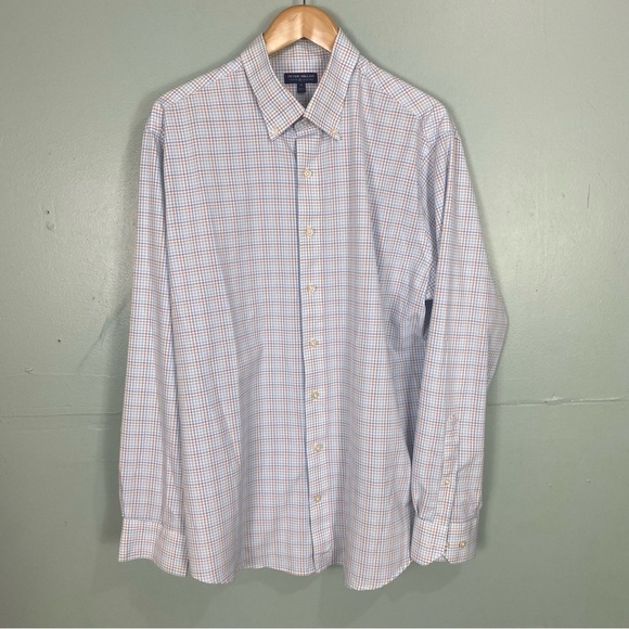 Peter Millar Crown Crafted Plaid Button Down‎ Shirt XL - Picture 1 of 6